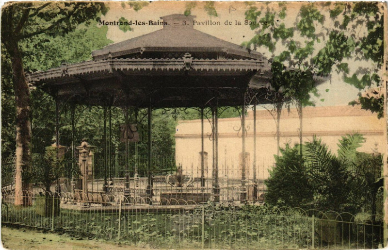 Carte postale ancienne Montrond-les-Bains - Pavillon de la Source à Montrond-les-Bains