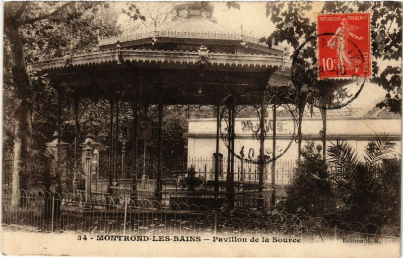 Carte postale ancienne Montrond-les-Bains - Pavillon de la Source à Montrond-les-Bains