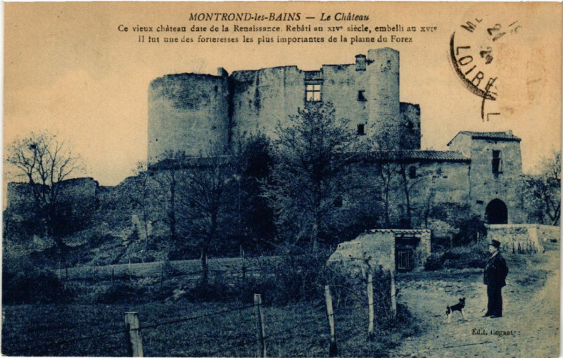 Carte postale ancienne Montrond-les-Bains - Le Chateau à Montrond-les-Bains
