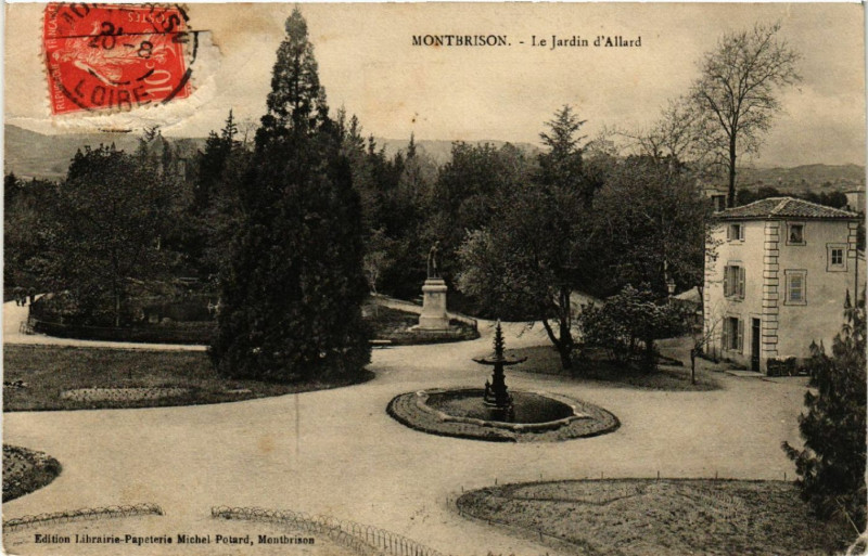 Carte postale ancienne Montbrison - Le Jardin d'Allard à Montbrison