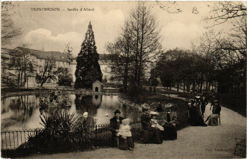 Carte postale ancienne Montbrison - Jardins d'Allard à Montbrison