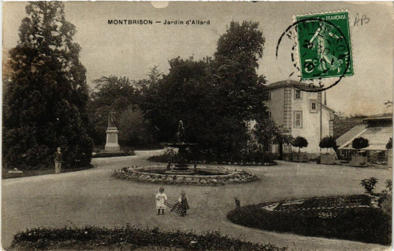 Carte postale ancienne Montbrison - Jardin d'Allard à Montbrison