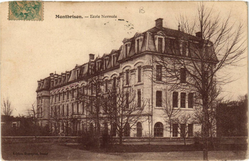 Carte postale ancienne Montbrison - Ecole Normale à Montbrison