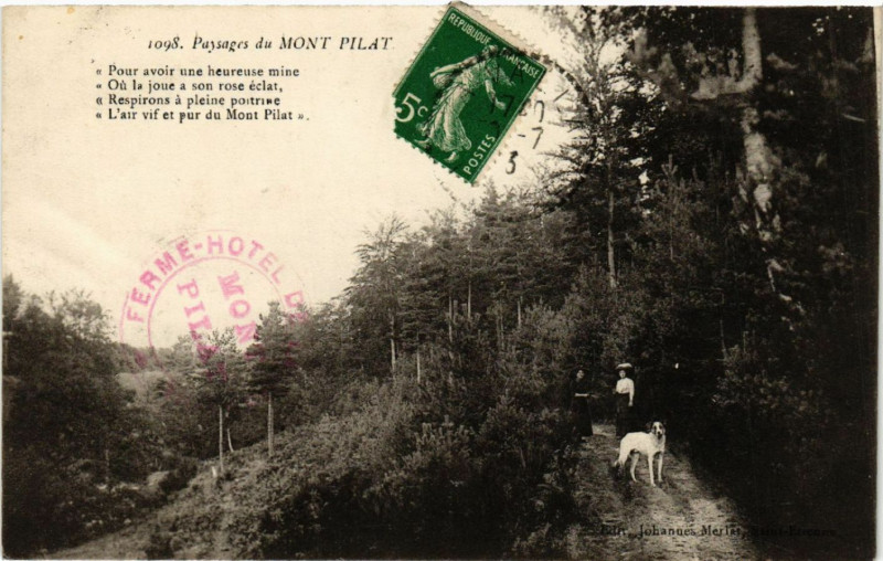 Carte postale ancienne Mont-Pilat - Paysages du Mont-Pilat