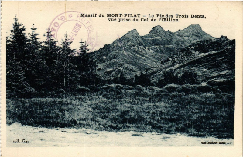 Carte Postale Ancienne Mont Pilat – Dorlay, Route De Grand C, France, Années 1900