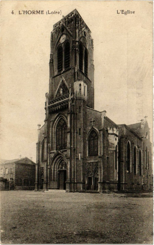 Carte postale ancienne L'Horme - L'Eglise à L'Horme