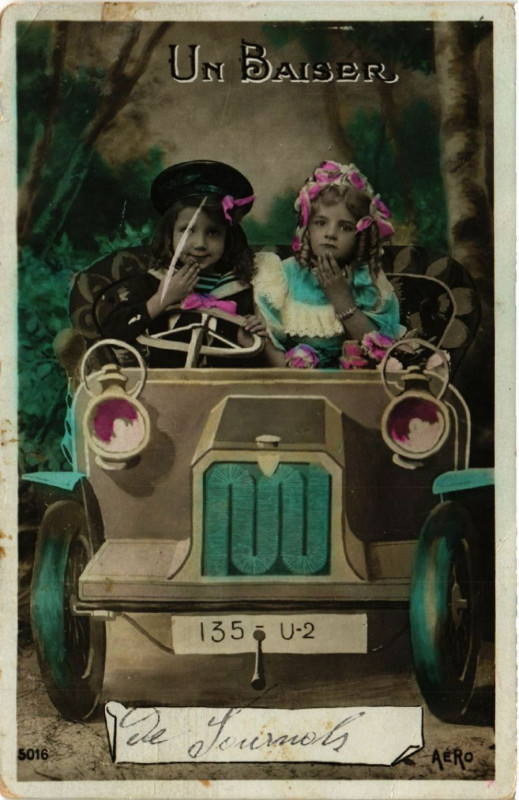 Carte postale ancienne Un Baisier de Soumols