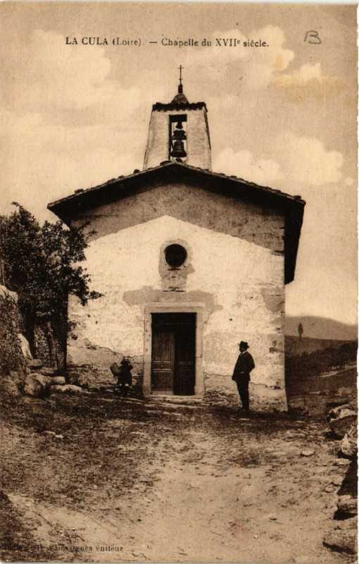 Carte postale ancienne La Cula - Chapelle du Xii siécle