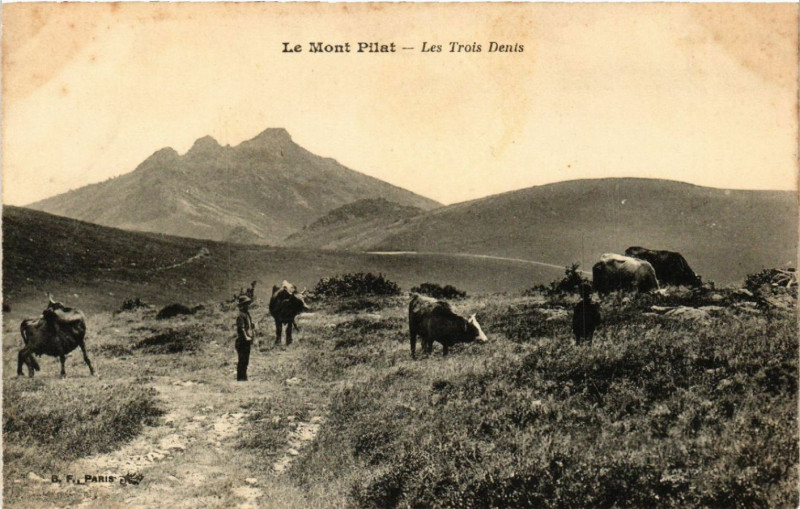 Carte postale ancienne Le Mont-Pilat - Les Trois Denis