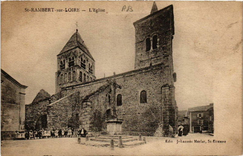 Carte postale ancienne Saint-Rambert-sur-Loire - L'Eglise