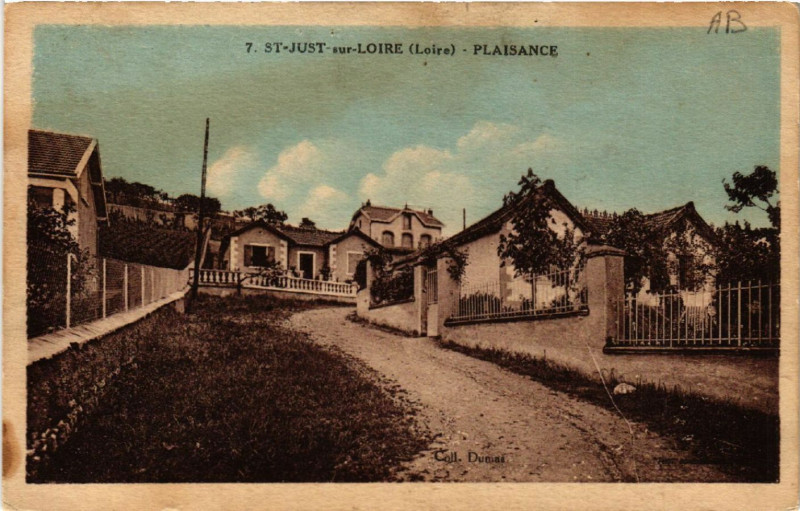 Carte postale ancienne Saint-Just-sur-Loire - Plaisance