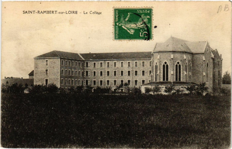 Carte postale ancienne Saint-Rambert-sur-Loire - Le Collége