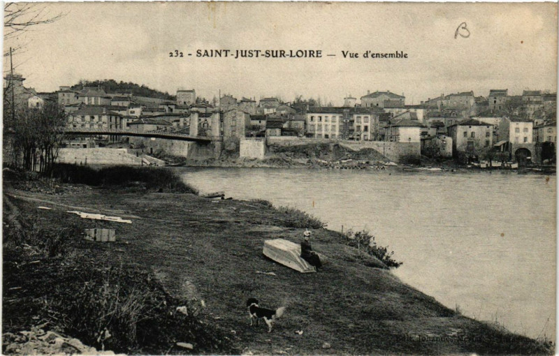 Carte postale ancienne Saint-Just-sur-Loire - Vue d'ensemble