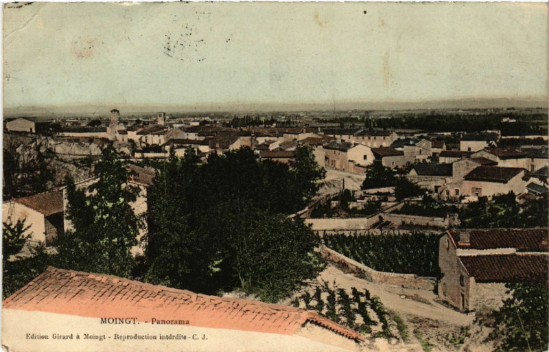 Carte postale ancienne Moingt - Panorama