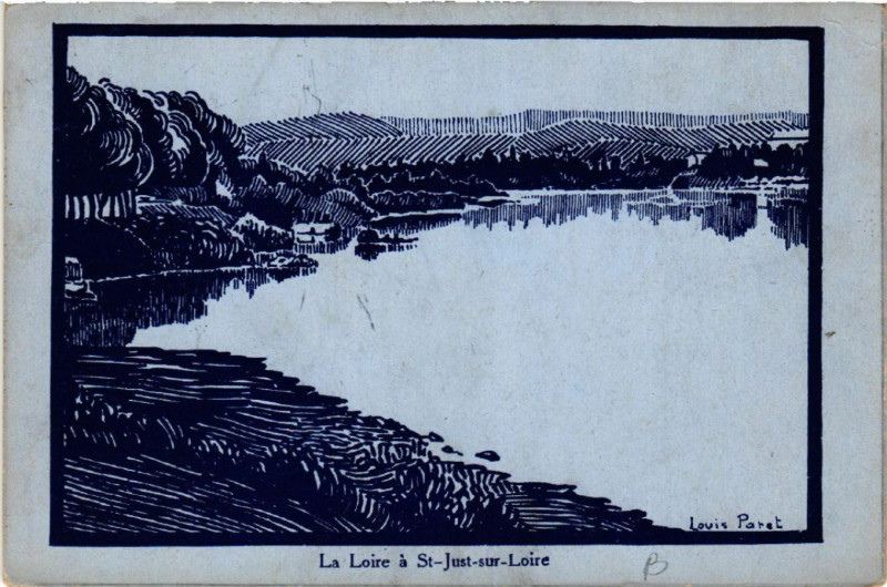 Carte postale ancienne La Loire a Saint-Just-sur-Loire