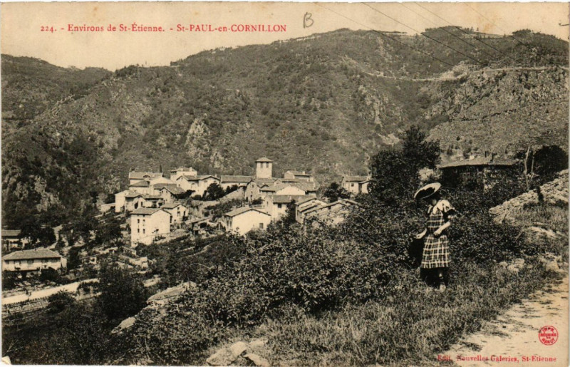 Carte postale ancienne Environs de Saint-Etienne - Saint-Paul-en-Cornillon à Saint-Étienne