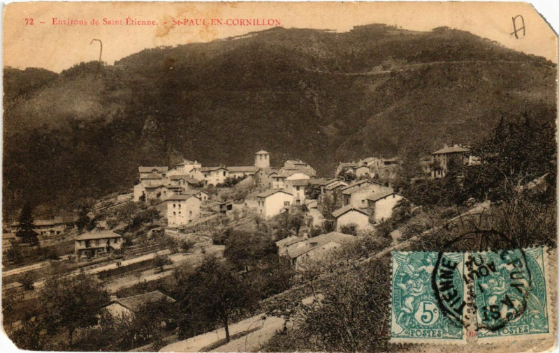 Carte postale ancienne Environs de Saint-Etienne - Saint-Paul-en-Cornillon à Saint-Étienne