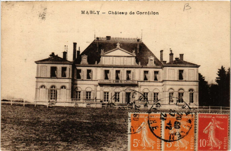 Carte postale ancienne Mably - Chateau de Cornillon à Mably