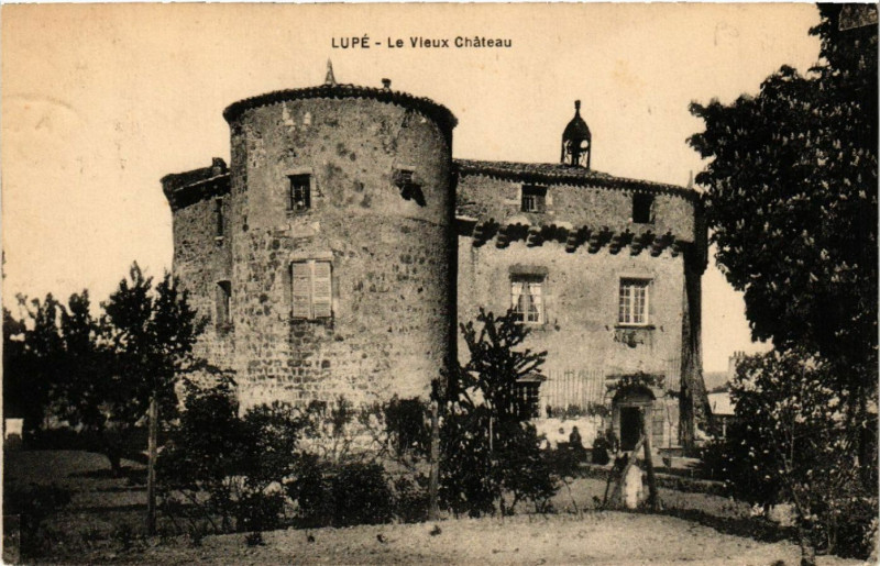 Carte postale ancienne Lupe - Le Vieux Chateau à Lupé