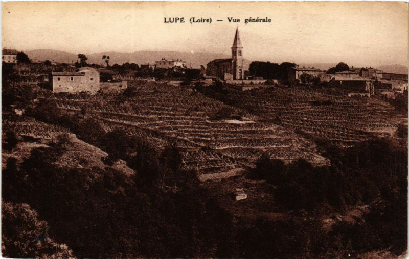 Carte postale ancienne Lupe - Vue générale à Lupé