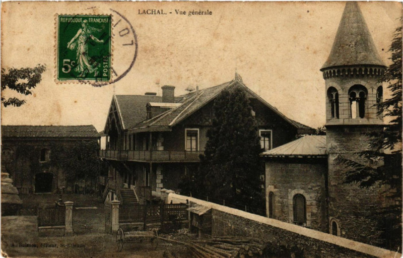 Carte postale ancienne Lachal - Vue générale