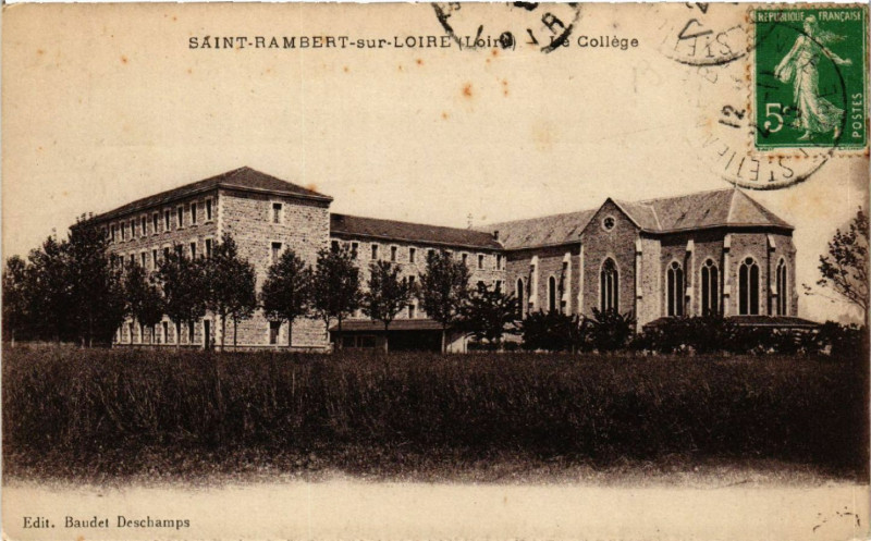 Carte postale ancienne Saint-Rambert-sur-Loire - Le Collége