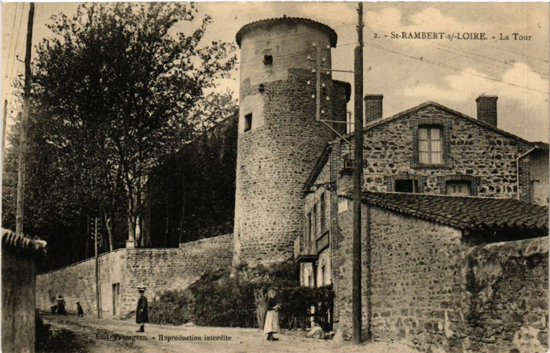 Carte postale ancienne Saint-Rambert-sur-Loire - La Tour