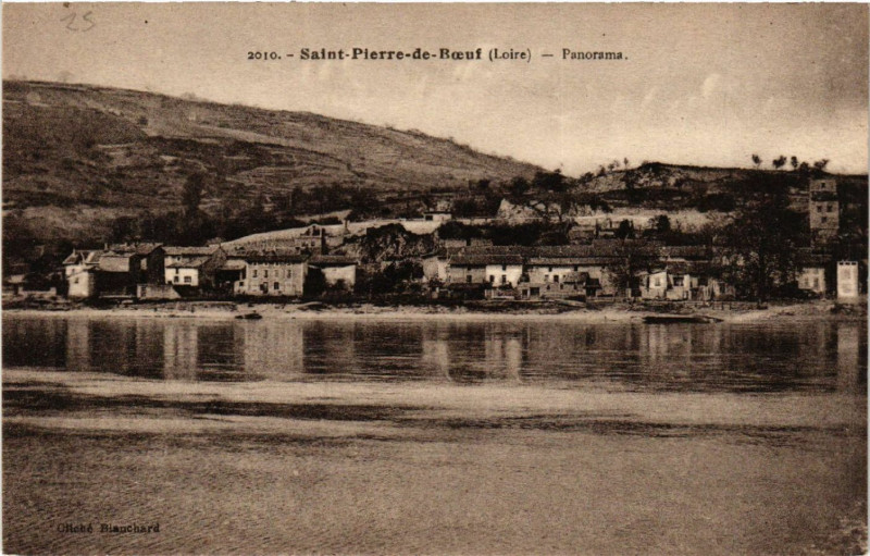 Carte postale ancienne Saint-Pierre-de-Boeuf - Panorama à Saint-Pierre-de-Boeuf