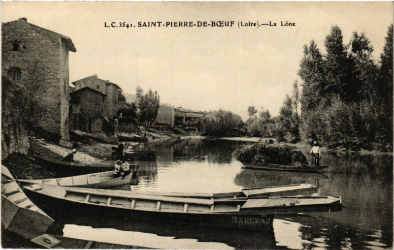 Carte postale ancienne Saint-Pierre-de-Boeuf - La Lone à Saint-Pierre-de-Boeuf