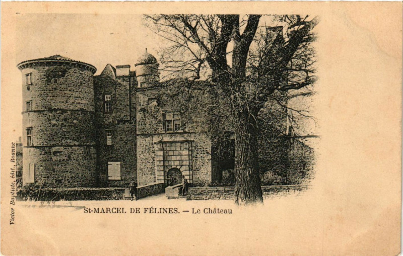 Carte postale ancienne Saint-Marcel-de-Felines - Le Chateau à Saint-Marcel-de-Félines