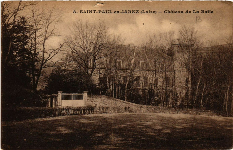 Carte postale ancienne Saint-Paul-en-Jarez - Chateau de La Batie à Saint-Paul-en-Jarez