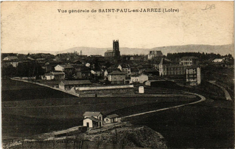 Carte postale ancienne Vue générale de Saint-Paul-en-Jarez à Saint-Paul-en-Jarez
