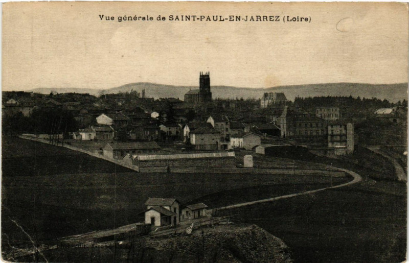 Carte postale ancienne Vue générale de Saint-Paul-en-Jarez à Saint-Paul-en-Jarez