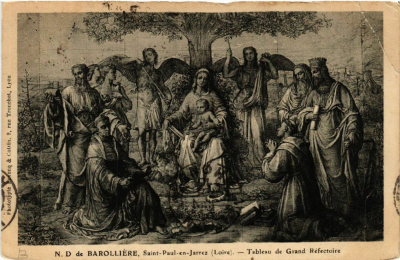 Carte postale ancienne N. D. Barolliere - Saint-Paul-en-Jarez - Tableau de Grand à Saint-Paul-en-Jarez