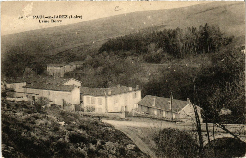 Carte postale ancienne Saint-Paul-en-Jarez - Usine Berry à Saint-Paul-en-Jarez