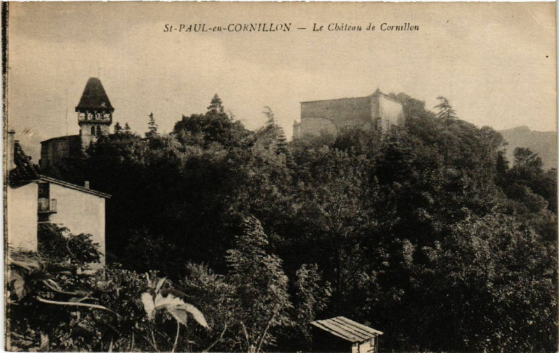 Carte postale ancienne Saint-Paul-en-Cornillon - Le Chateau de Cornillon à Saint-Paul-en-Cornillon