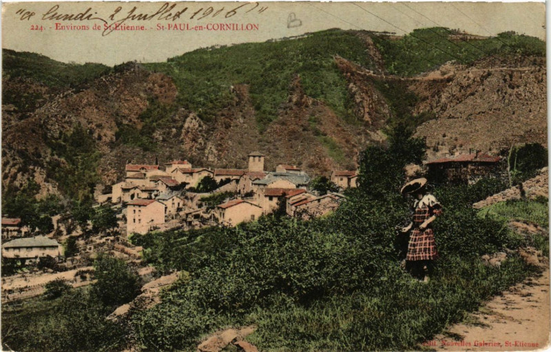 Carte postale ancienne Environs de Saint-Etienne - Saint-Paul-en-Cornillon à Saint-Étienne