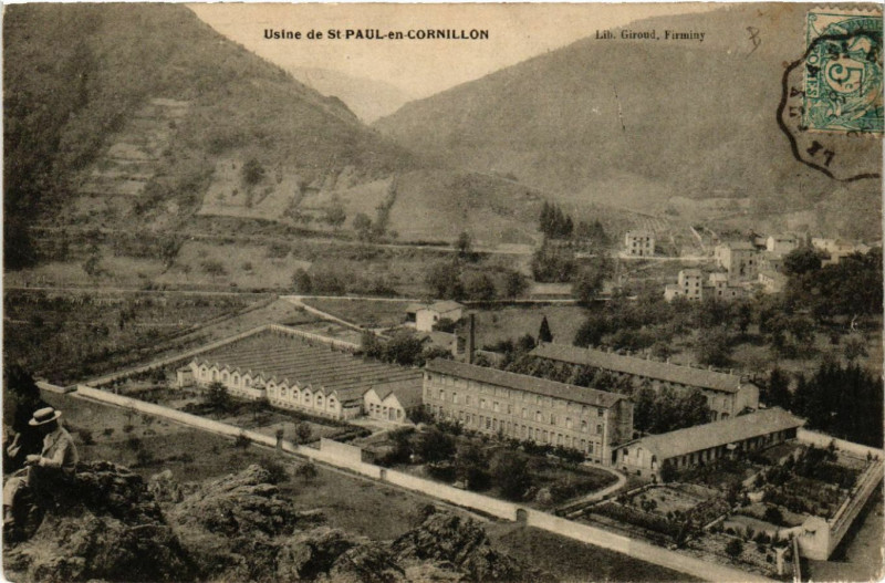 Carte postale ancienne Usine de Saint-Paul-en-Cornillon à Saint-Paul-en-Cornillon