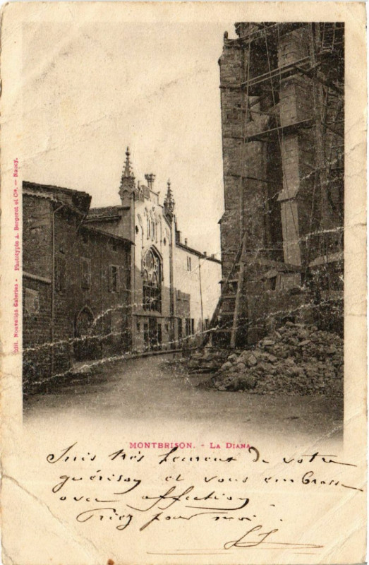Carte postale ancienne Montbrison - La Diana à Montbrison