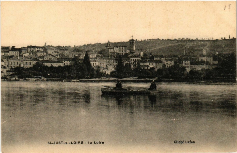 Carte postale ancienne Saint-Just-sur-Loire - La Loire