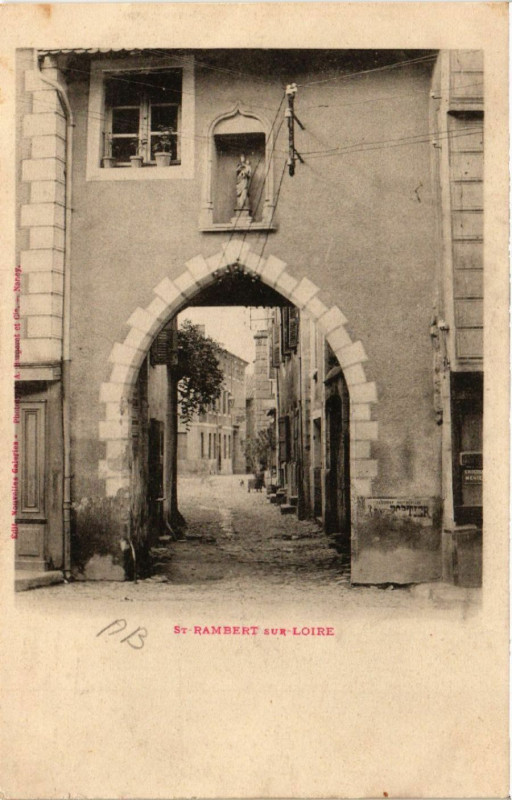 Carte postale ancienne Saint-Rambert sur Loire