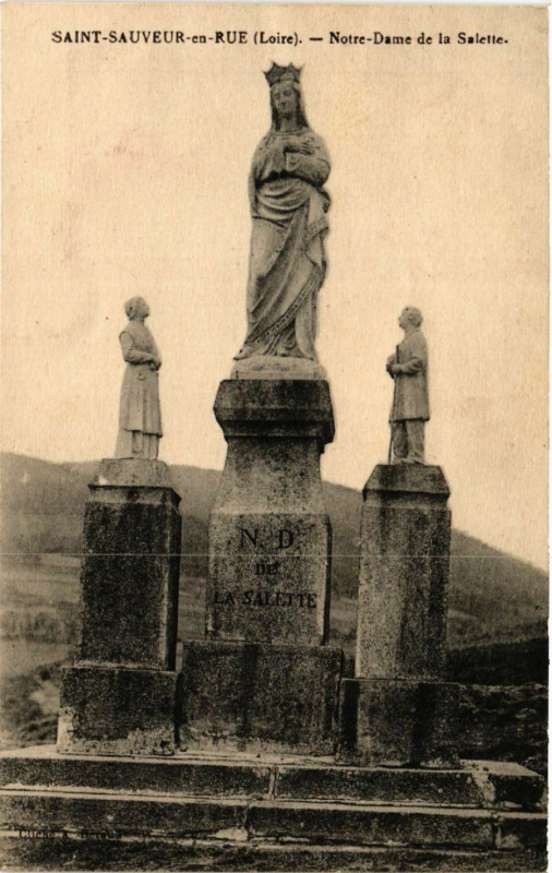 Carte postale ancienne Saint-Sauveur-en-Rue - Notre-Dame de la Salette à Saint-Sauveur-en-Rue