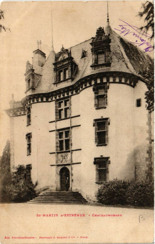 Carte postale ancienne Saint-Martin d'Estreaux - Chateaumorand à Saint-Martin-d'Estréaux