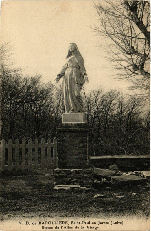 Carte postale ancienne N. D. De Barolliere - Saint-Paul-en-Jarez - Statue de... à Saint-Paul-en-Jarez