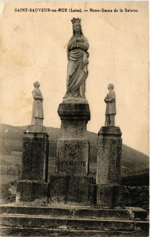 Carte postale ancienne Saint-Sauveur-en-Rue - Notre-ame de la Salette à Saint-Sauveur-en-Rue