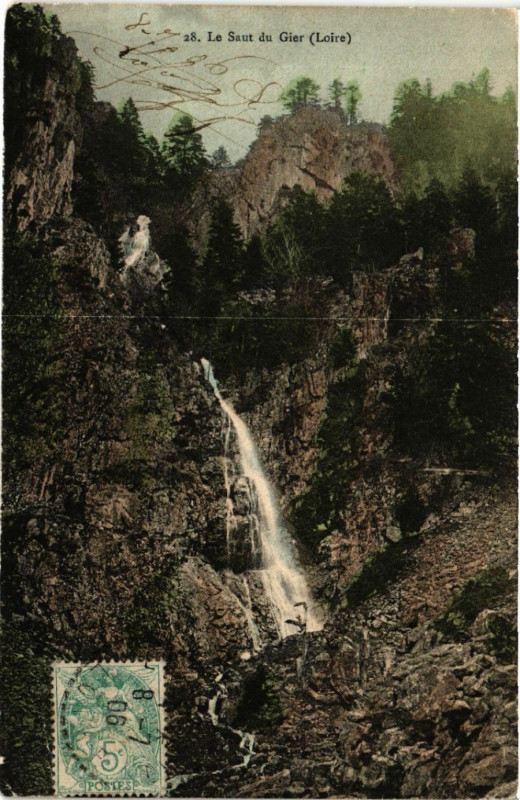 Carte postale ancienne Le Saut du Gier