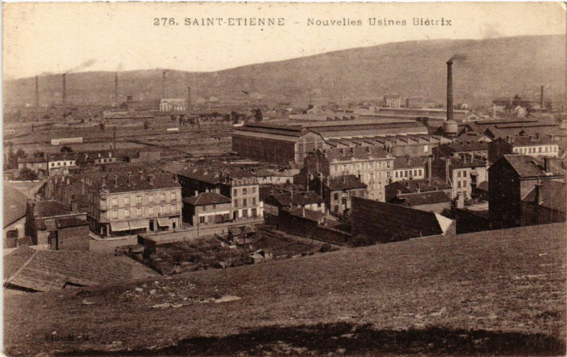 Carte postale ancienne Saint-Etienne - Nouvelles Usines Blétrix à Saint-Étienne