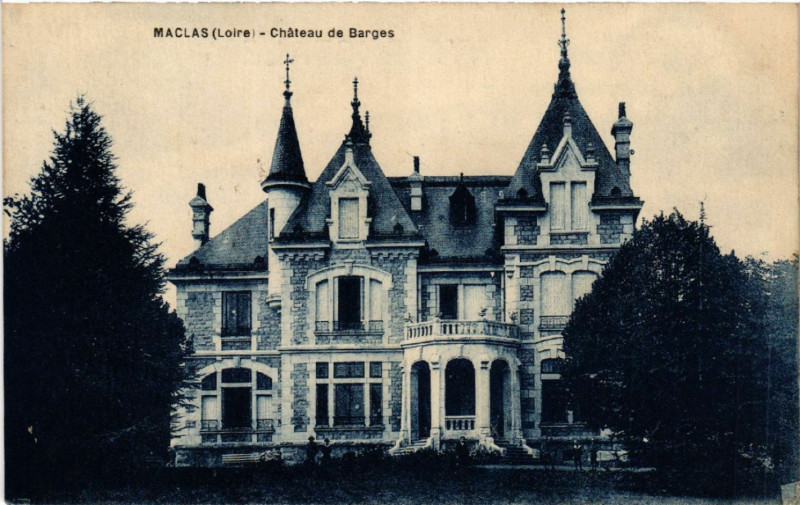 Carte postale ancienne Maclas - Chateau de Barges à Maclas