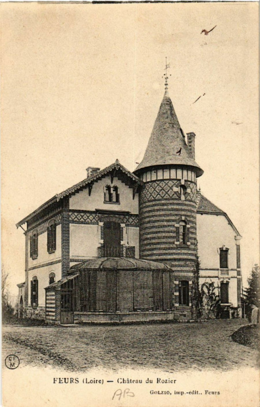 Carte postale ancienne Feurs - Chateau du Rozier à Feurs