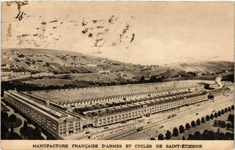 Carte postale ancienne Manufacture Francaise d'Armes et Cycles de Saint-Etienne à Saint-Étienne